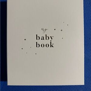 Blush & Gold My Baby Book (white)